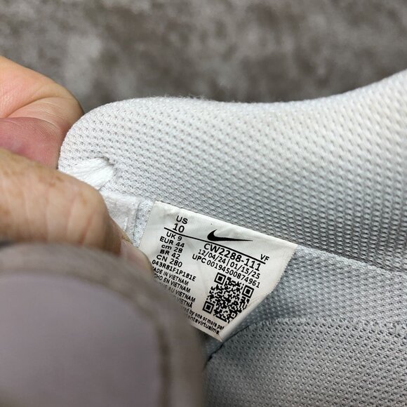 Nike Air Force 1 Low White Sneakers Size‎ 10 Mens Classic Casual Shoes - Picture 5 of 11